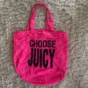 Juicy Couture - Pink Expandable Tote Bag